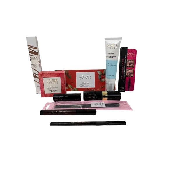 Laura Geller Makeup Set With Blush Lipstick Mascara Primer & Liner Assorted Colo - Picture 2 of 16